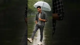 Viral ChatGPT Prompt | Trending chatgpt Prompt in raindrops with umbrella #ai #Prompts #photoedit