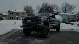Lifted Blackout 2025 Ford F-250 Platinum | Cold Start + Cinematic Edit