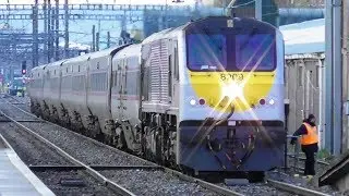 NIR 201 Class Loco + Enterprise Train - Clontarf Road Station, Dublin
