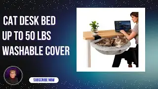 Cat Bed For Desk-Up To 50 lbs With Removable Cover