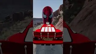 Car with Spiderman - Beamng drive  #beamngdrive #automobile #crashdrive #beamng #spiderman