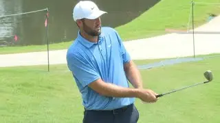 Scottie Scheffler and Rory McIlroy practice at East Lake ahead of TOUR Championship | Raw video