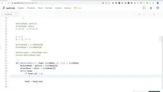 Leetcode 86: Partition List