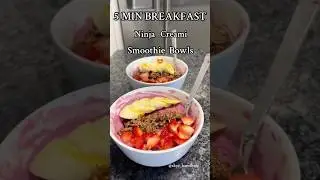 The best/easiest ninja creamy smoothie bowls😍😍 #ninja #ninjacreami #recipe