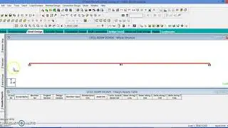 Analysis and design of a steel beam using staad Pro