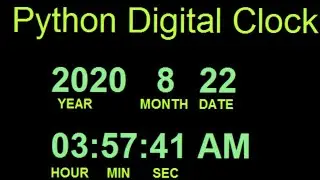 Making an || DIGITAL CLOCK || using tkinter module in python