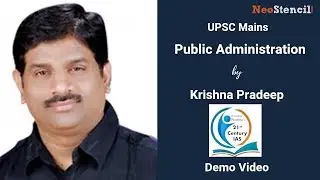 Public Administration | Krishna Pradeep | UPSC Mains | Demo Video | KP IAS | NeoStencil