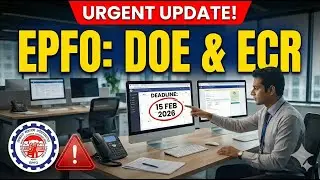 EPFO Notice Alert ⚠️ | DOE Update & Pending ECR Filing Process | Last Date 15 Feb 2026