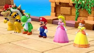 Super Mario Party - Minigames - Peach vs Daisy vs Rosalina vs Pom Pom