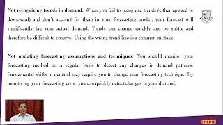 Forecasting error
