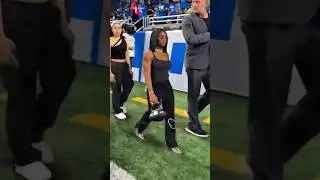 Simone Biles Crazy Fit To Support Her Husband Game In Detroit