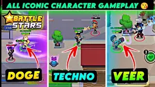 Play with Techno & Veer or Doge All Iconic Characters as well as Open Iconic Crates In Battle Stars