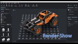 Lego set: Technic:42135-2 in Bricklink Studio (Render Show)