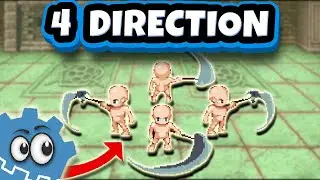4 Direction Animation in Godot 4 | Movement + Attack