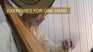 Left handed/one handed exercises on the harp - Harp Tuesday ep. 256