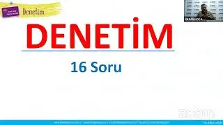 SMMM Staja Giriş Sınavı DENETİM DERSİMİZ.