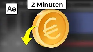 3D Münze in After Effects animieren [2 Minuten]
