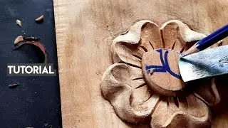 Wood Flower Making Tutorial | wood carving by UP wood art
