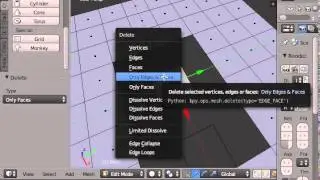 Blender: Create and Delete faces