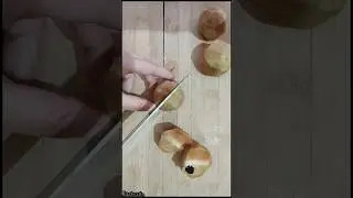 how to cut sapota fruit|chikoo fruit cutting|#shorts #chikoo#trending#satisfying #easy#asmr#justcut
