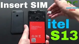 Itel S13 Insert The SIM Card