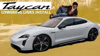Porsche Lowering Link Install // Porsche Taycan 4S