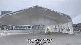 15m Curved Leg Tent | Arcum Style Structure | Installation Showcase | Looko Tent