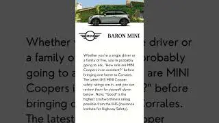 Are MINI Cooper's Safe? | Baron MINI #shorts