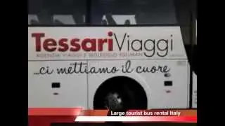 Large tourist bus rental Italy