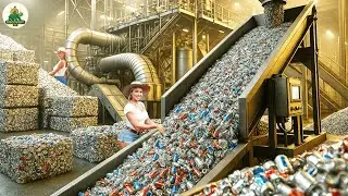 Super Giant Aluminium Recycling Process: Millions of Soda Cans Recycled in a Mind-Blowing Way
