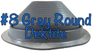 #8 Gray Dektite Standard Round Base EPDM Flexible Pipe Flashings