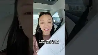 bullet journal with me in a TESLA?? 😳 road trip! #shorts
