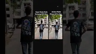 Camera Stability Battle 🔥 Samsung S23 Ultra vs iPhone 15 Pro Max