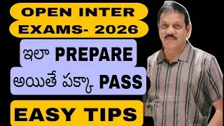 Open Inter exams preparation 2026