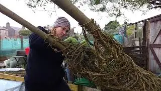 Willow Sculpture WINTERSCHLAF by Bibo Keeley for Haddo Arts Festival