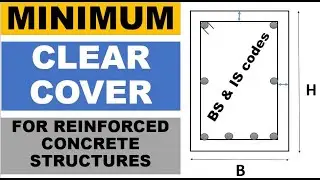 Minimum Clear Cover for Slab, Column, Beams, Foundation | BS & IS standards concrete cover