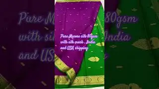 #mysoresilk #usashipping #indiashipping . Follow