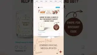 canva tip - embed social media posts #canvatutorial #canvahacks #smallbusinesstips #contentcreation