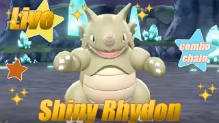 Live Shiny Rhydon - combo chain - Pokemon Let's go Eevee