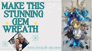 Make This Stunning Gem Wreath-Easy Luxe Holiday Tutorial
