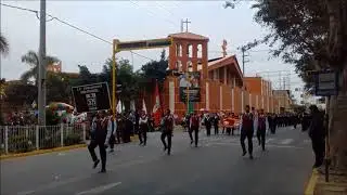 Desfile escolar Colegio San Miguel Piura 25  Julio 2018 (+ PREVIA)