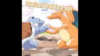 ash charizard vs garry blastois kanto region battle//charizard troll face edit 😈😈//#shortsfeed