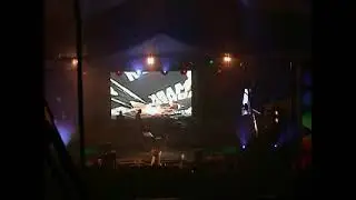 Mark Ronson debut DJ gig @ Glastonbury East Tent Dance Village 2007. Live visuals VJFreedom.