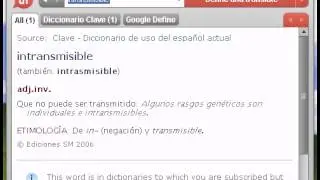 Definici&oacute;n de intransmisible