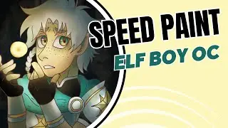 [SPEED PAINT] Elf boy OC (commentary, art tips, background, etc)