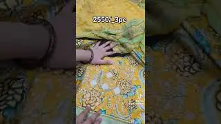 Super deal hit dress 3pcs 2550/_allover print with shafoon dupatta  lawn fabrics 🥰