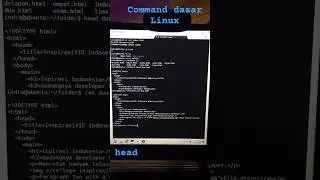 Command dasar Linux head #belajardevops #devops
