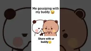 Gossip gang 🤭😅| #bubududu #viral #bearpanda #peachgoma #milkmocha #shorts