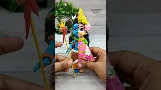 DIY Clay Shiv Parvati Arthanarishwar Making🙏🥥🌺 Makeover Of Arthanarishwar 🙏🙏 Bholenath Ji🎵🎶🎼