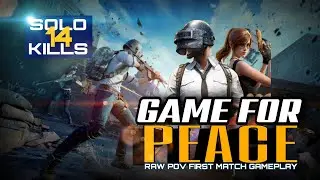 GAME FOR PEACE Raw POV 1st Match Gameplay | PUBG China Gameplay